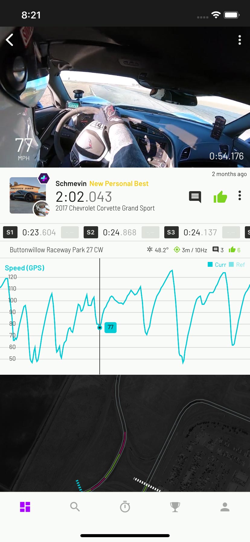 Lap video screen